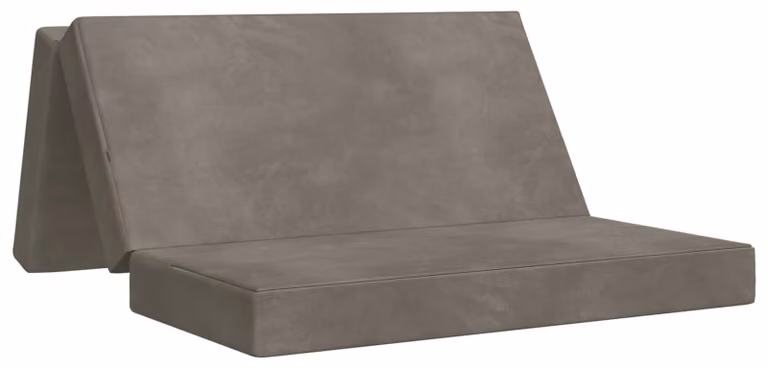 Divano Letto Pieghevole 180 x 67 x 45 cm Grigio Chiaro