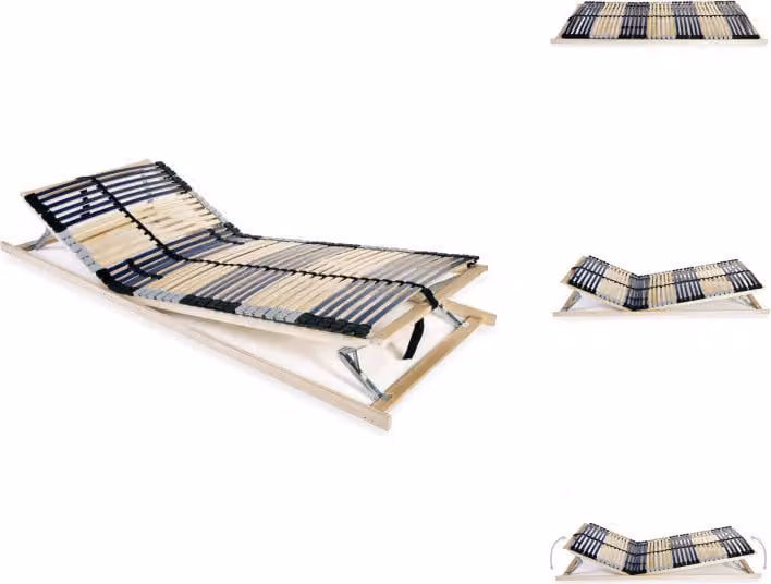 vidaXL Rete a doghe con 42 doghe 7 zone 70 x 200 cm - Letti e strutture letto