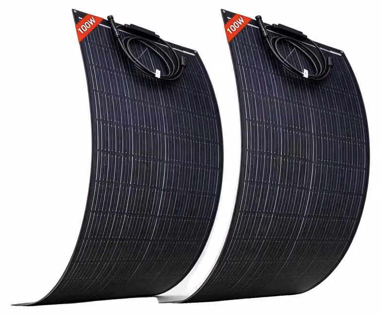 Pannello solare, alta efficienza, design flessibile, 2 pannelli da 100 W