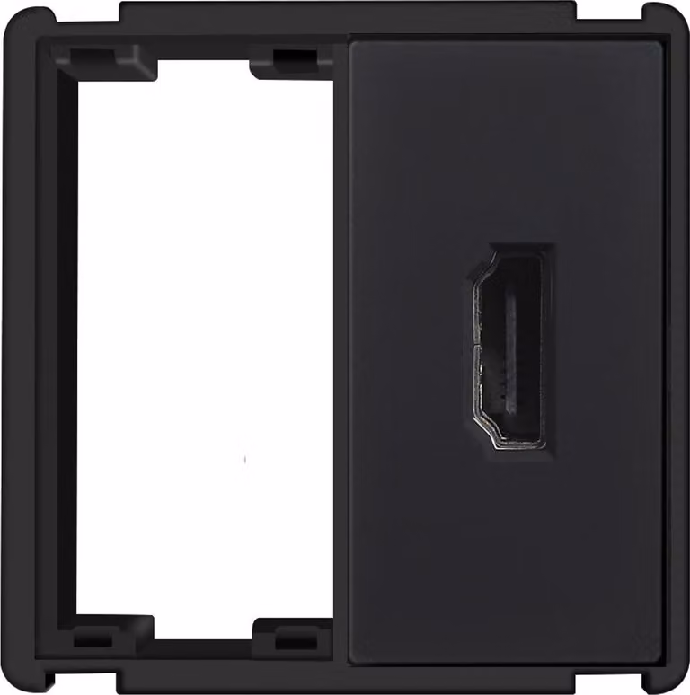 Modulo presa a muro per sistema HDMI RTX SH bianco