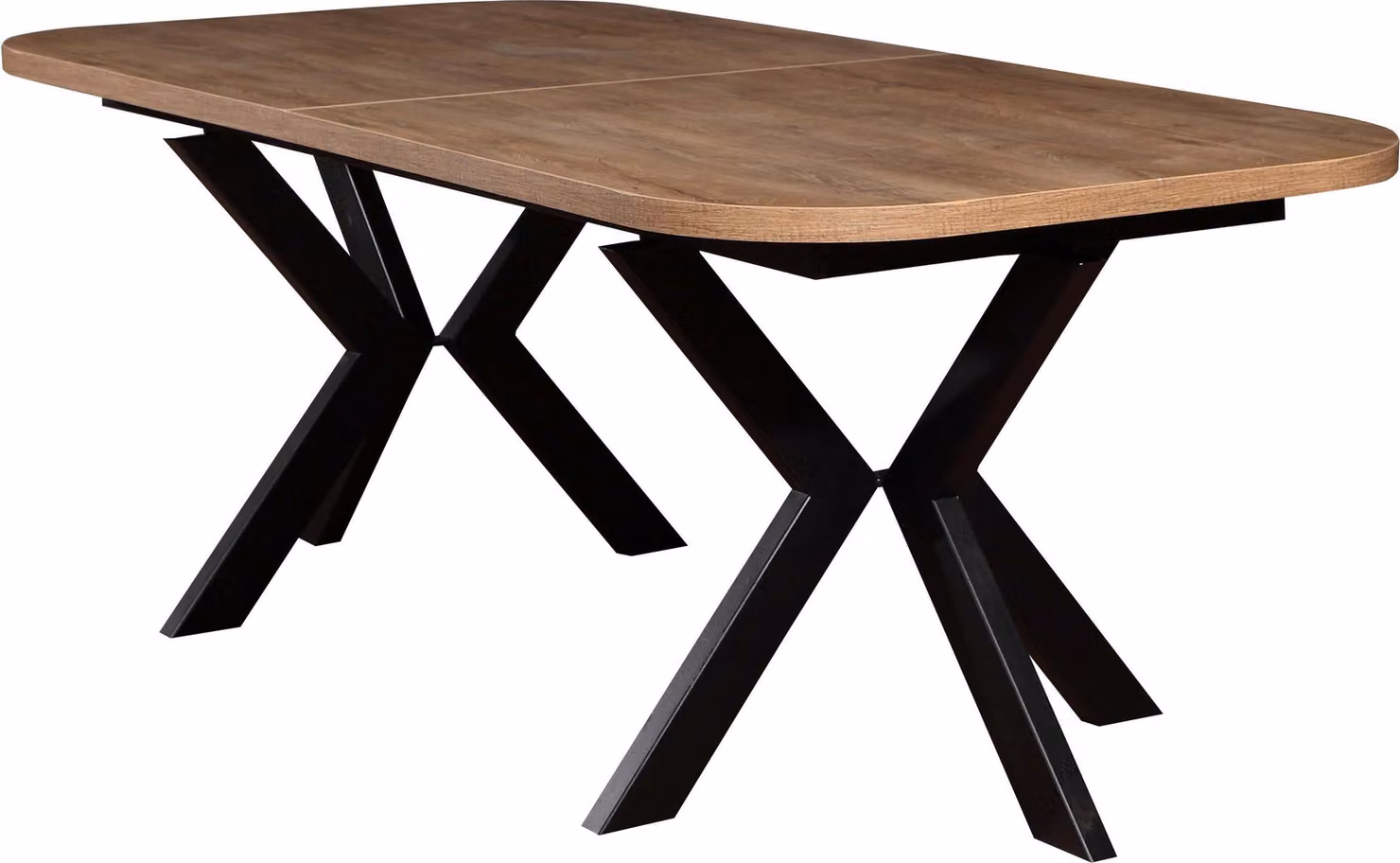 FURNLUX Tavolo da pranzo Oslo Brown 100cm / Colore principale: Beige / Dimensioni: 100 x 76 x 276 cm