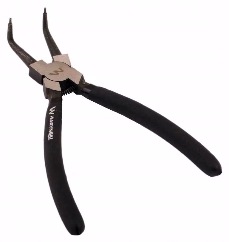 Pinza a pappagallo Waryński, 200 mm, con becchi interni curvi