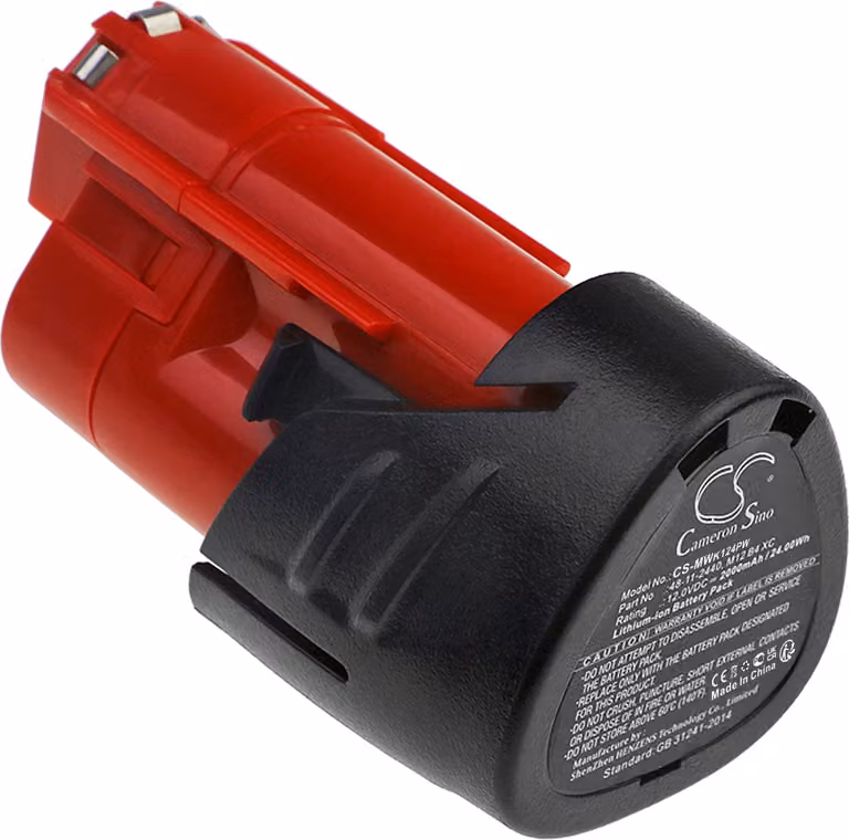 TECHTEK Batteria compatibile con [Milwaukee] C12 FM, C12 HZ, C12 HZ-0, C12 HZ-202C, C12 JSR, C12 JSR-0, C12 LTGE, C12 MT, C12 MT-0, C12 MT-202B, C12