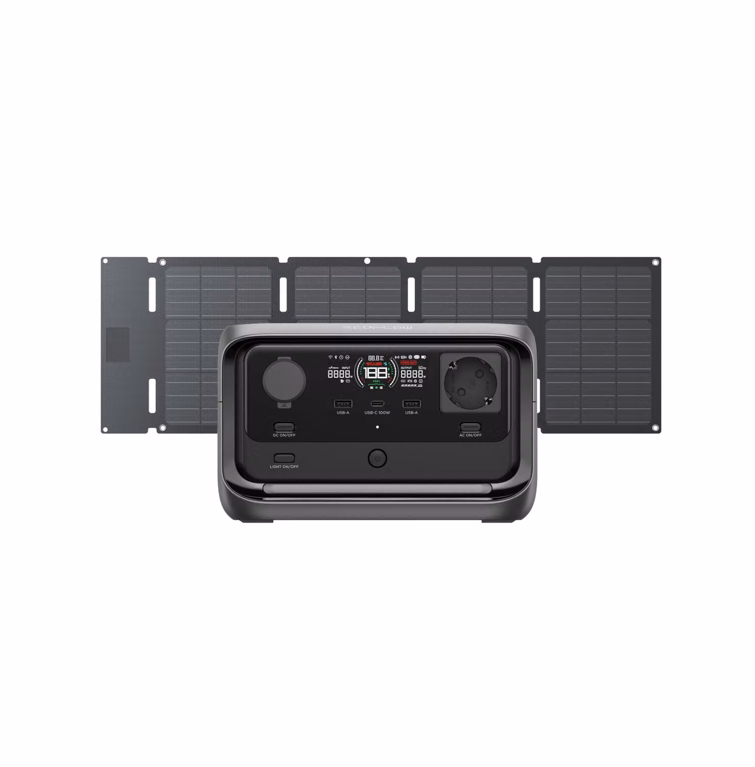 ECOFLOW RIVER 3 Plus Stazione di energia elettrica e pannello solare da 45 W, batteria LFP da 286 Wh