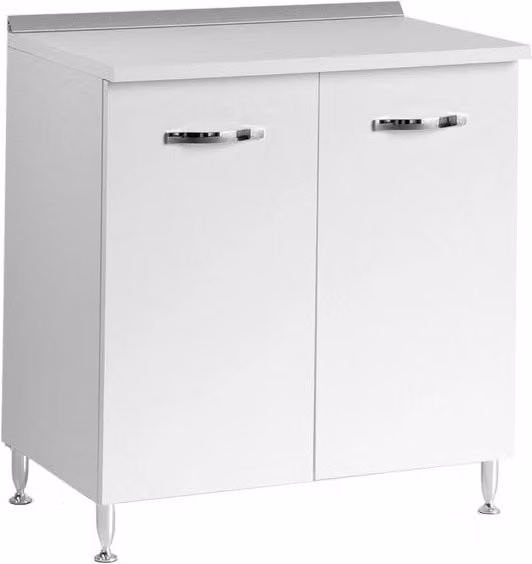 Base per cucina IPERBRIKO Bianco, 2 ante, L: 80 cm, P: 50 cm, H: 85 cm