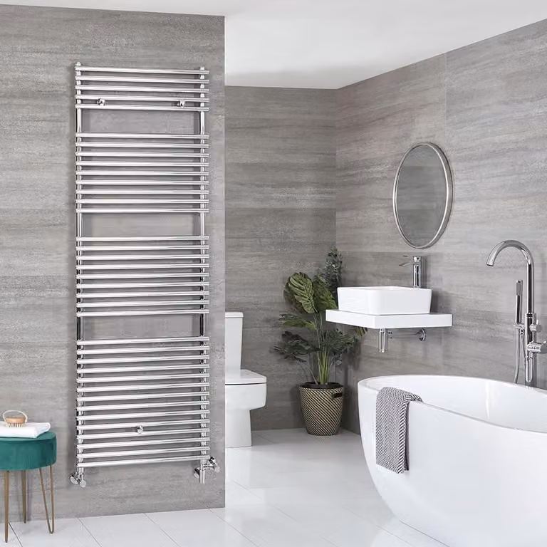 Scaldasalviette Misto Piatto - Termoarredo Bagno Cromato - 1738 x 600mm - 710W - Arno