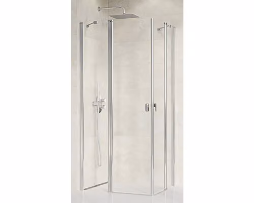Un lato della cabina doccia Ravak Chrome CRV2-80 alu+trasparente 1QV40C00Z1
