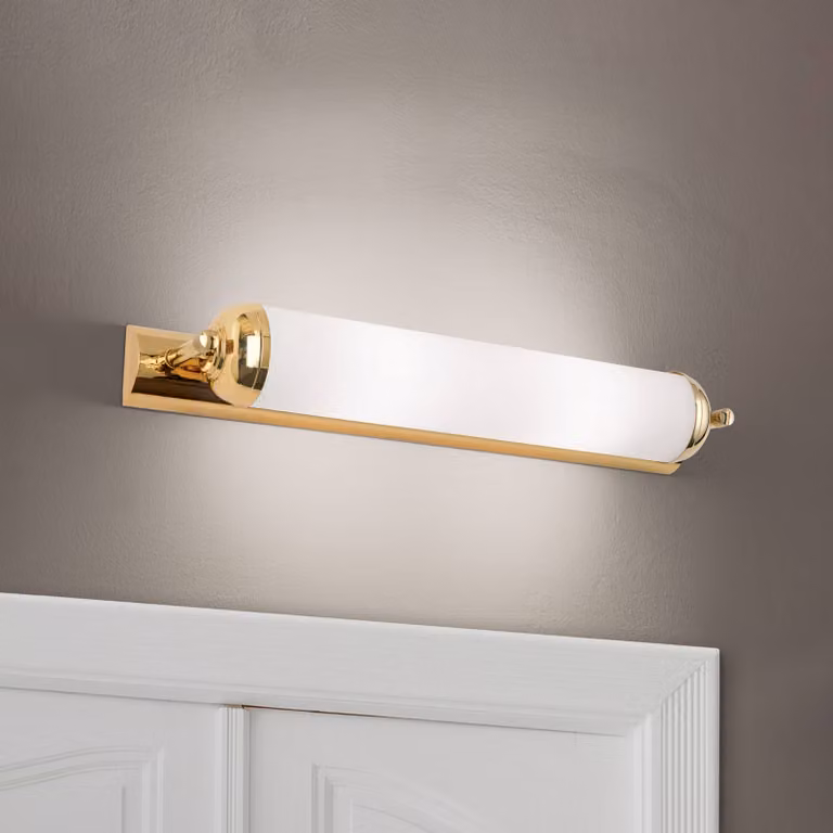 ORION Applique da parete ELIDA, dimmerabile, Ottone / Oro, Soggiorno / Sala da pranzo, Ottone, Moderno, Applique