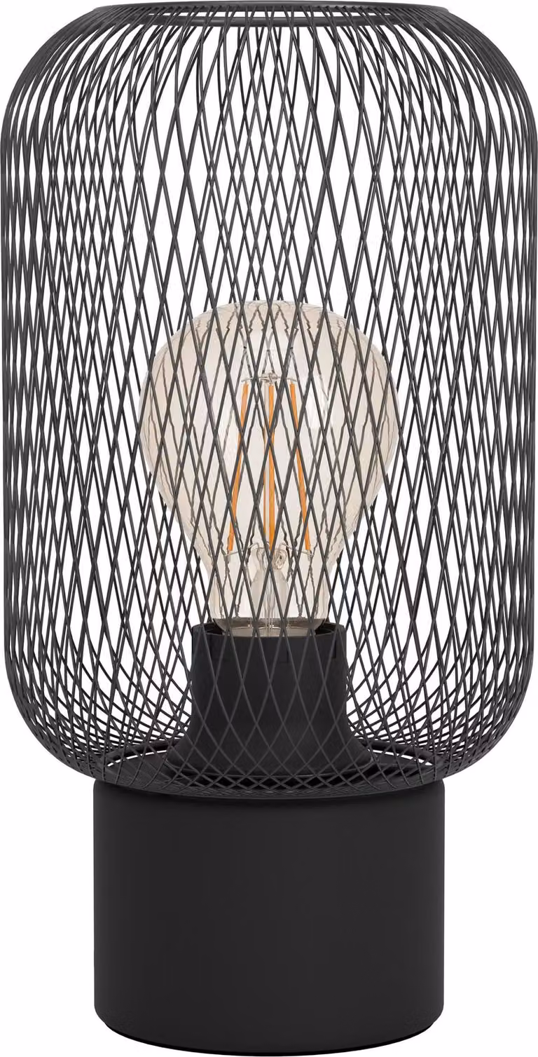 Lampada Da Scrivania Industrial Wrington 1 Luce Acciaio Nero