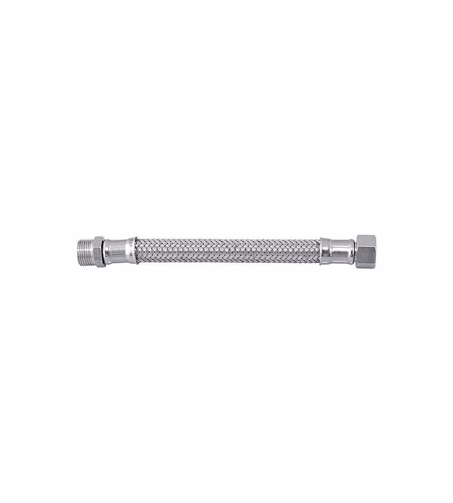 Idro Bric Flessibile acqua inox AISI 304 500 mm 3/8" M/F 10 mm