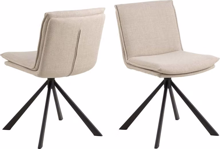 Sedia da pranzo Flynn beige.