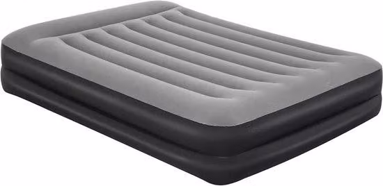Letto gonfiabile elettrico – Letto gonfiabile a due parti con pompa elettrica – Letto gonfiabile a gonfiaggio rapido – Comodo letto da viaggio – Adatto per interni ed esterni – Ideale per gli ospiti, il campeggio e le vacanze – Letto gonfiabile a due pian