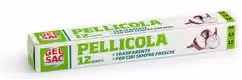 Pellicola alimentare trasparente Gelsac, 12 m x 29 cm, 9 micron