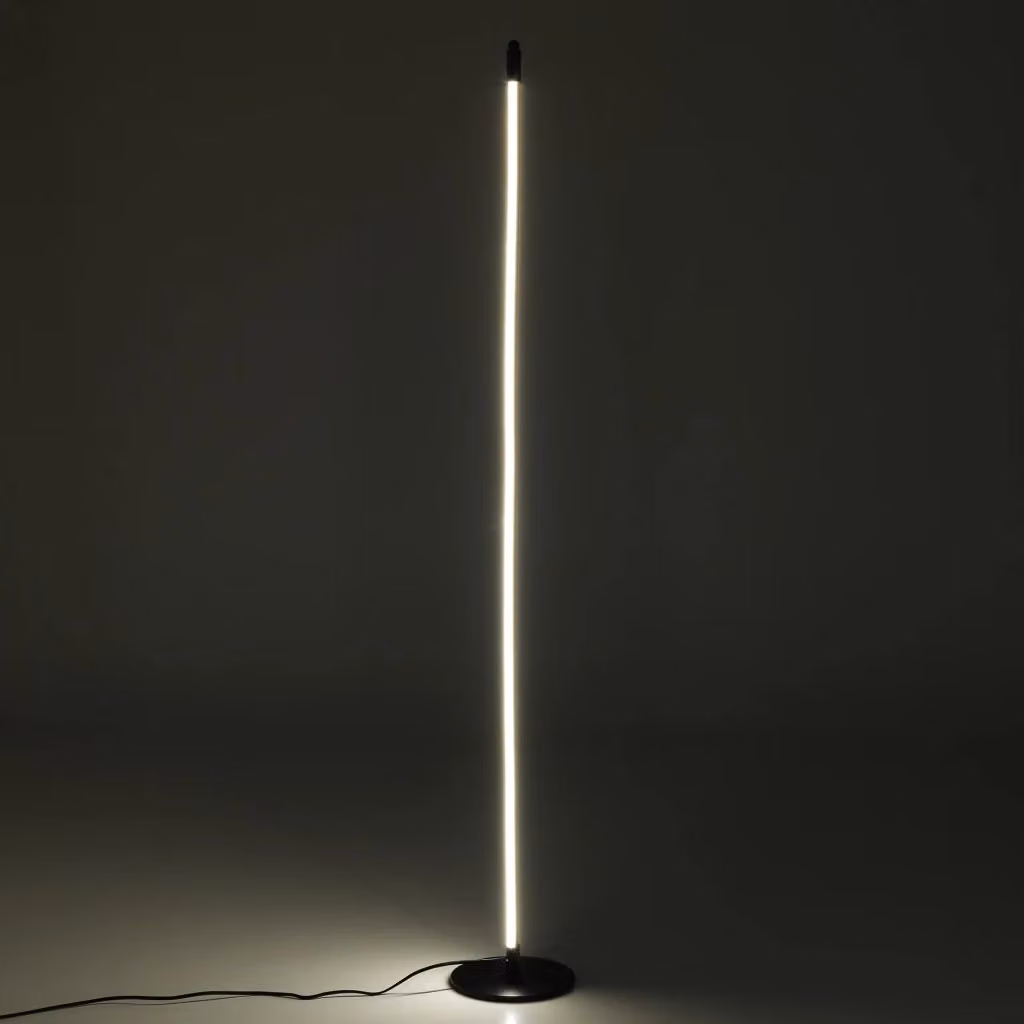 Lampada da terra LED ORESTELUCHETTA in alluminio nera H 150 cm x Ø 20 cm – 2