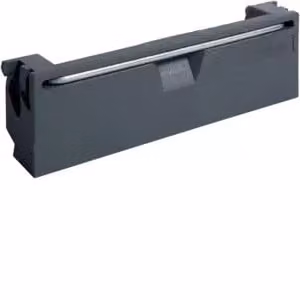 Hager, coperchio a battente per uscita cavi, serie Q3, colore grigio chiaro, modello KLAQ127011