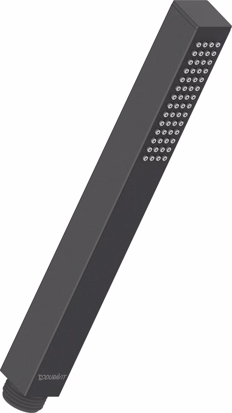 Douche à main MinusFlow Duravit, angulaire, noir mat, UV0642002046, UV0642002046