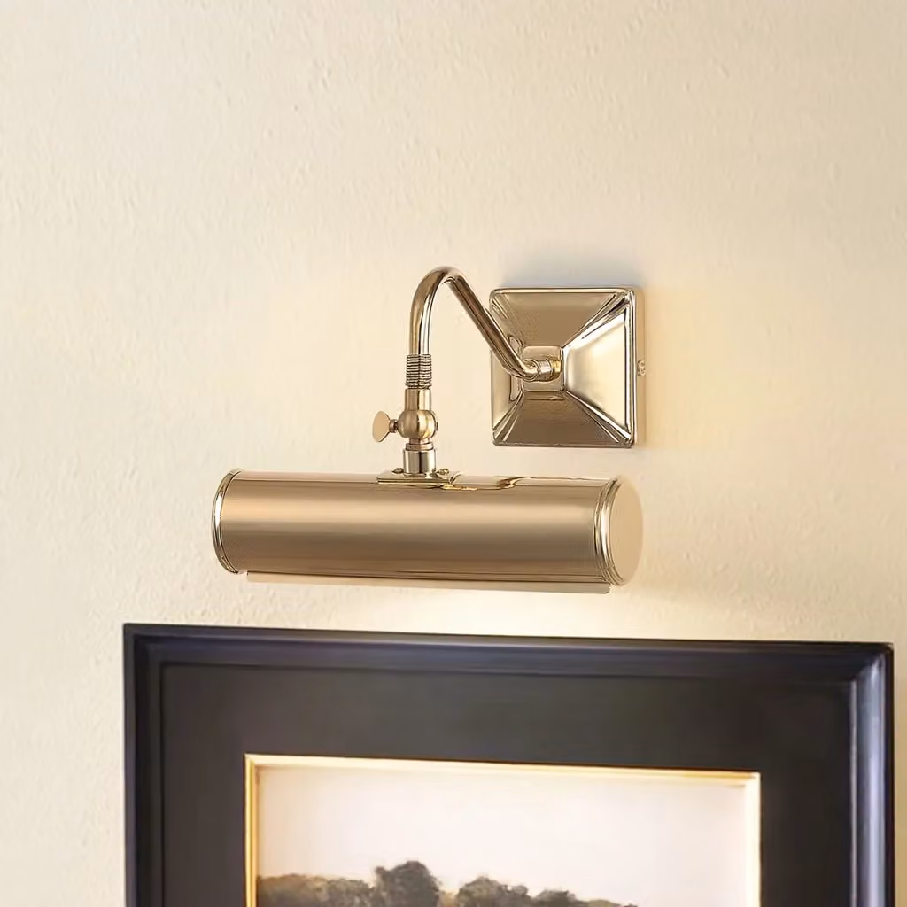 Applique Classica Picture Light Elstead Lighting in Ottone Lucido con Attacco E14 – 2