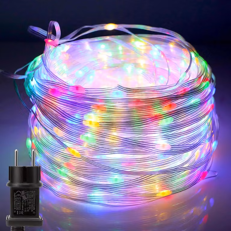 20M 200 LED Fairy Lights 8 modalità di luce impermeabile Indoor Party Garden Fairy Lights luci di Natale, colorato
