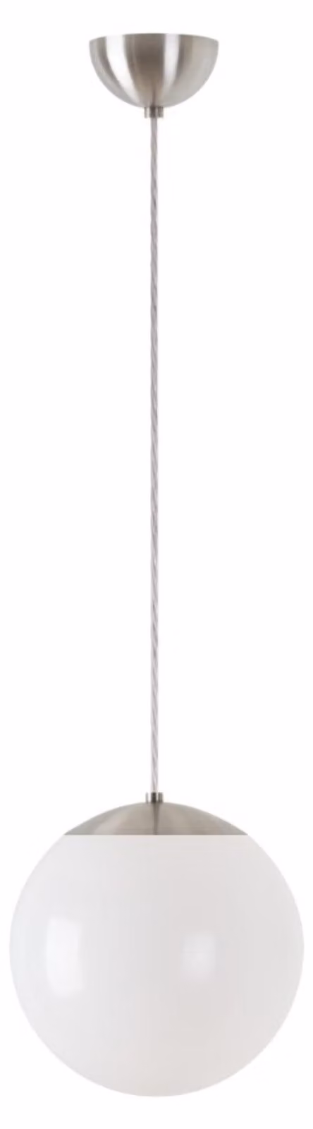 OSMONT ISI72898 ISIS S1 PM Lampada a sospensione in plastica, acciaio inossidabile spazzolato / bianco, grado di protezione IP40, 4000 K, LED da 8 W