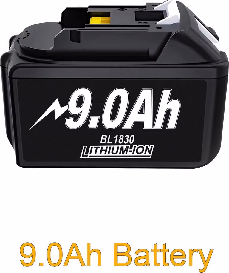 Batteria di ricambio Makita compatibile, 18V Li-Ion, beige, compatibile con BL1830/BL1840/BL1860/BL1890