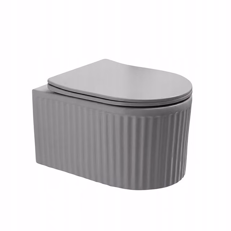 WC sospeso WC sospeso Sedile WC Vaso WC Grigio