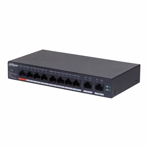 SWITCH CLOUD DAHUA DH-CS4010-8GT-110 GIGABIT SWITCH WITH 8-PORT POE
