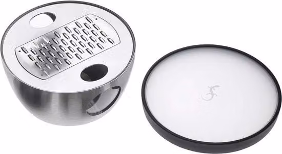 Zwilling Raspante Parmigiana in acciaio inossidabile con contenitore e coperchio, Argento, Diametro: 13 cm