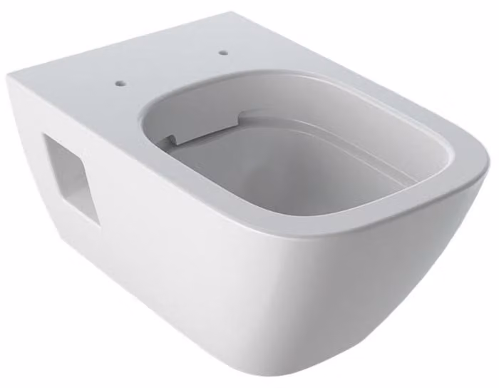 Geberit Renova Nr. 1 Plan WC suspendu cuvette profonde, sans rebord, suspendu, forme partiellement fermée, 500.378.01.8, 500.378.01.8