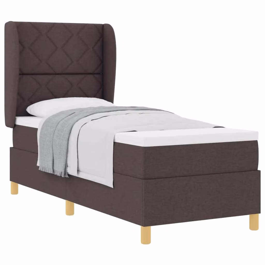 Letto ibrido con materasso e struttura in legno vidaXL Marrone L: 80 cm, P: 200 cm – 2