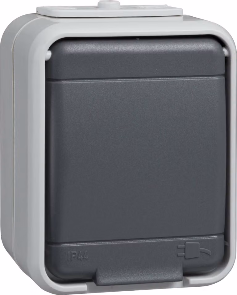 Presa Elso 1-f. AP44 grigio chiaro/basalto 445009