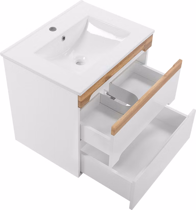 Waschbecken Waschtisch Unterschrank Keramik Becken Badezimmer Waschtische 60cm