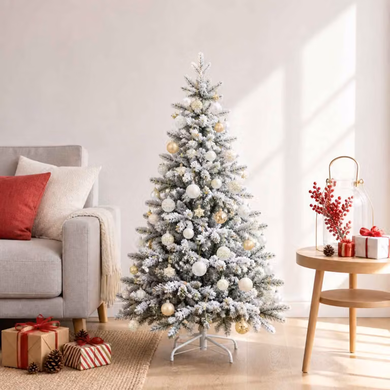 vidaXL Set di Palline di Natale 88 pz Oro e bianco Ø 6 cm Plastica