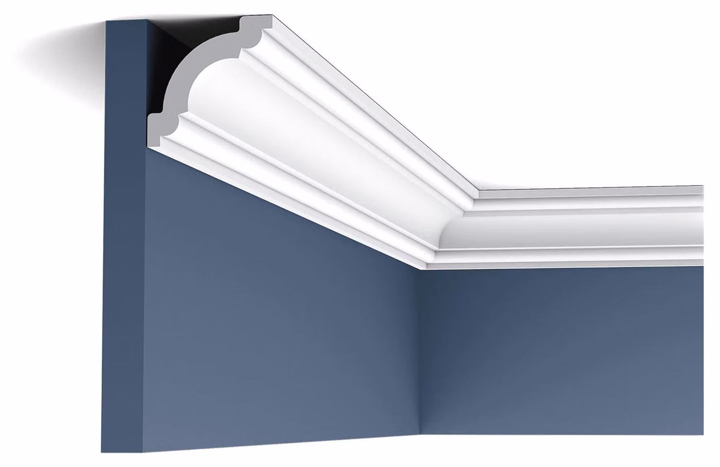 Orac Decor Cx124 Axxent profilo modanatura a stucco elemento decorativo modanatura ad angolo modanatura a parete modanatura a soffitto | 2 metri