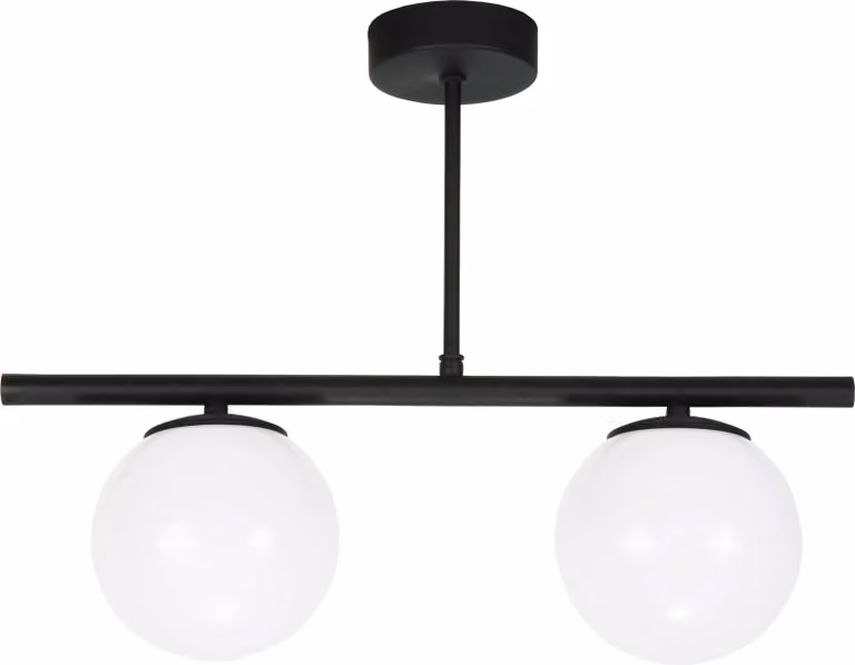 Lampada da soffitto nera con sfere di vetro TITAN 13-808