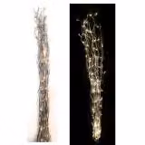 Rami luminosi LEX con 80 LED argento 80 LED bianco caldo