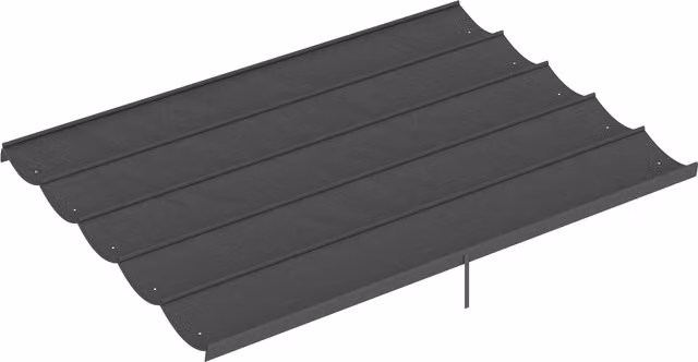 Tettuccio di ricambio per gazebo da giardino Outsunny in poliestere, Grigio