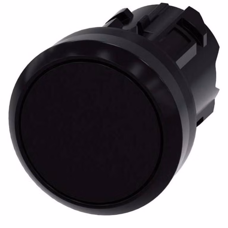 Pulsante piatto nero SIRIUS ACT 22 mm con ritorno automatico 3SU1000-0AB10-0AA0 Siemens