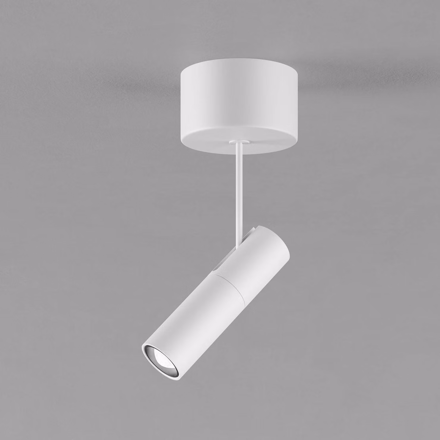 Egger Licht Faretto da soffitto DLS Zooom XL T, alluminio bianco 2700K, dimmerabile, Bianco / Opale, Soggiorno / Sala da pranzo, Alluminio, Moderno