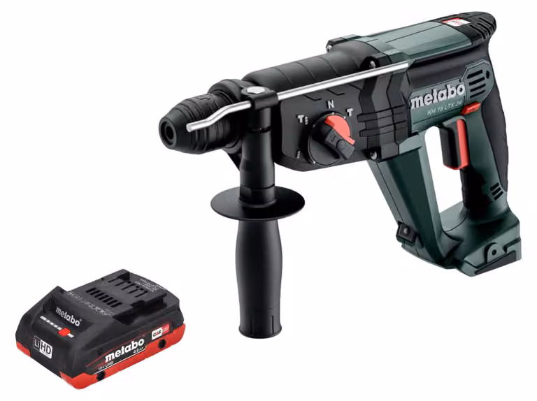 Martello combinato a batteria Metabo KH 18 LTX 24 18 V 2,1 J SDS Plus + 1x batteria LiHD 4,0 Ah - senza caricatore