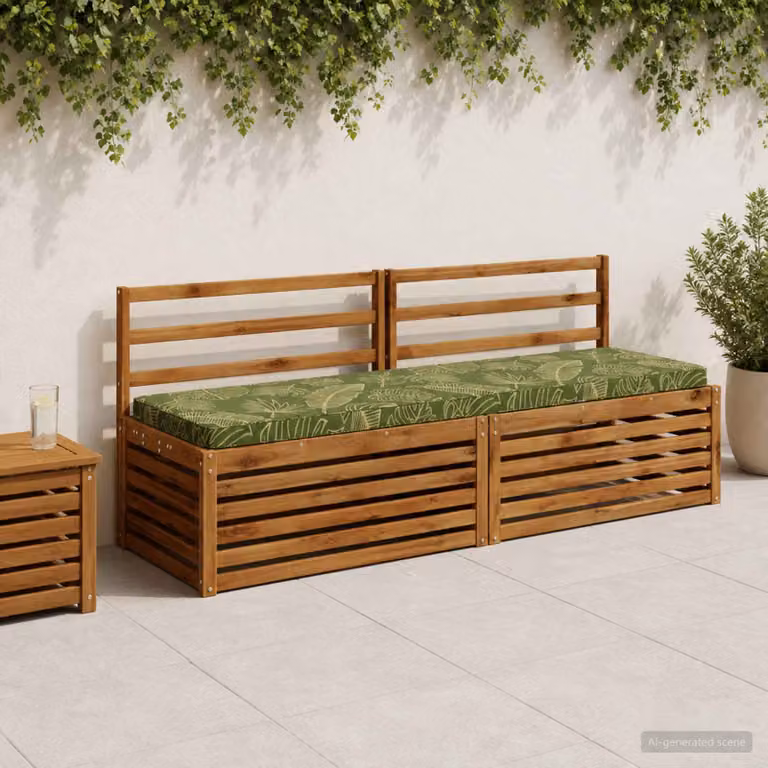 Cuscino per Panchina vidaXL in Poliestere con Rivestimento Lavabile e Resistente ai Raggi UV, Disponibile in Blu o Verde