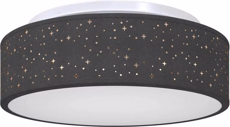Lampada da soffitto Nero 38 x 38 x 13,5 cm Tessuto