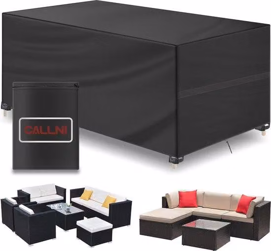 Copertura su misura per mobili da giardino in tessuto Oxford-Tex 420D, impermeabile e resistente alle intemperie invernali, 140 x 200 x 90 cm