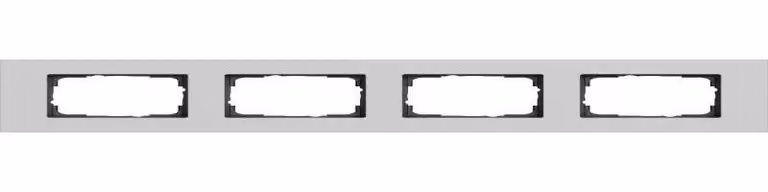 Cornice di copertura Gira 4f Gira Esprit grigio alluminio (laccato) 0214405