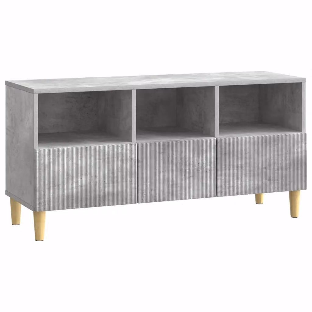 Mobile porta TV moderno con cassetto in stile design in Grigio Cemento L: 102 cm, P: 34,5 cm, H: 50 cm – 2