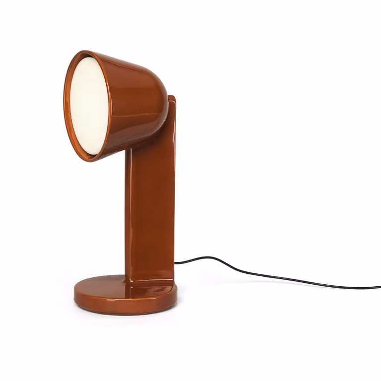 Flos - Céramique Side - Lampada da tavolo - Rosso Ruggine