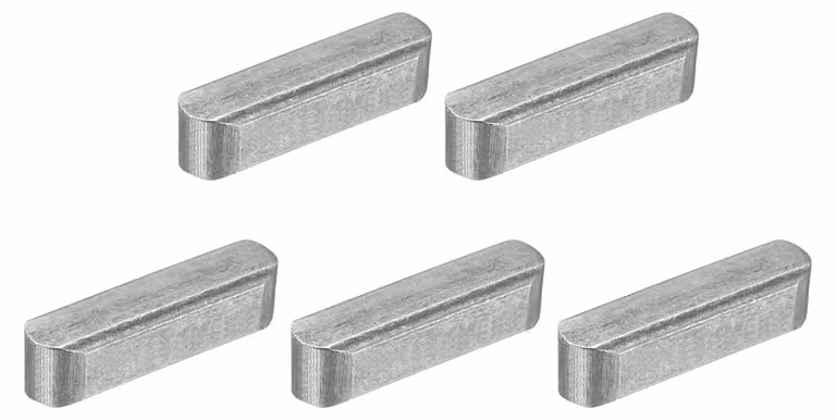 Spessori cilindrici, 5x5x20 mm, confezione da 5 pezzi, Acciaio al carbonio