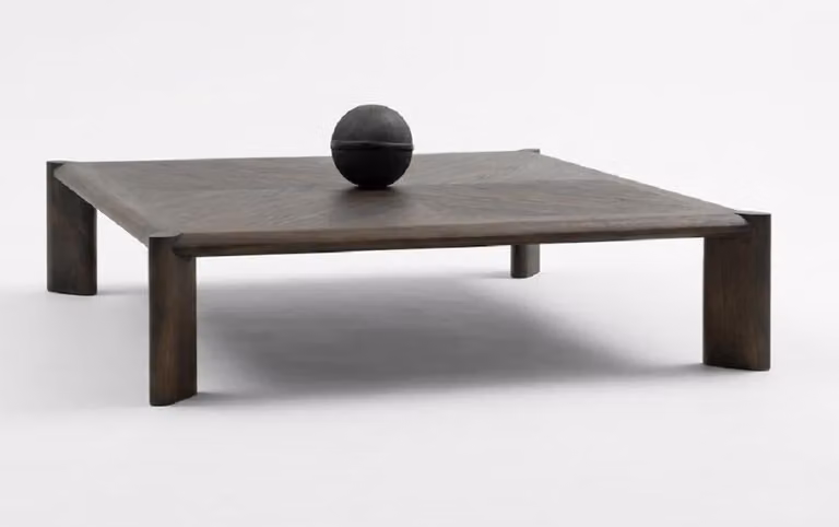 Tavolino da salotto in stile moderno, in legno marrone, nuovo