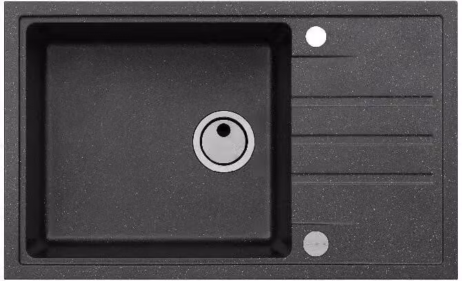 Lavello in granito ALVEUS Intermezzo 130 Carbon 91 780x480 mm 1117050