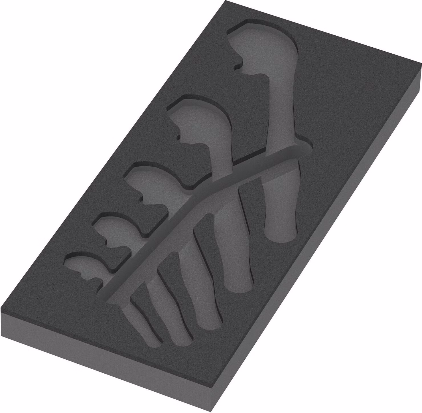 Wera 9832 Inserto in schiuma 6004 Joker Set 1, senza utensili, 172 x 30 x 392 mm