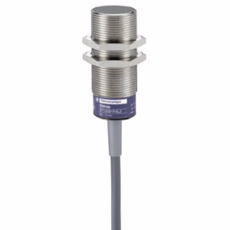 Schneider Electric XT1-Cap. interruttore di prossimità, cilindrico M30, ottone, Sn 10mm, cavo 2m XT130B1FBL2